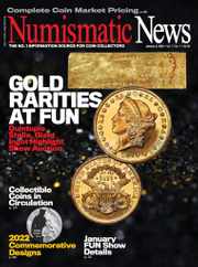 Numismatic News Magazine Subscription January 4th, 2022 Issue